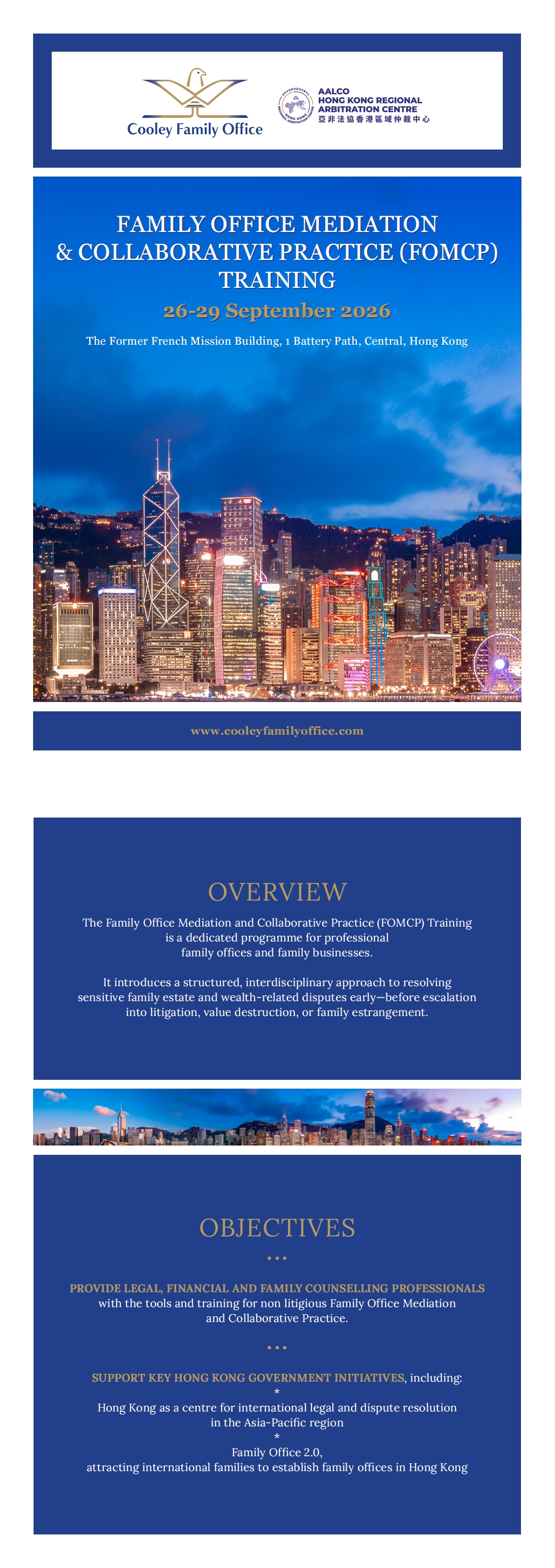 Family Office Mediation & Collaboration Practice (FOMCP) Training