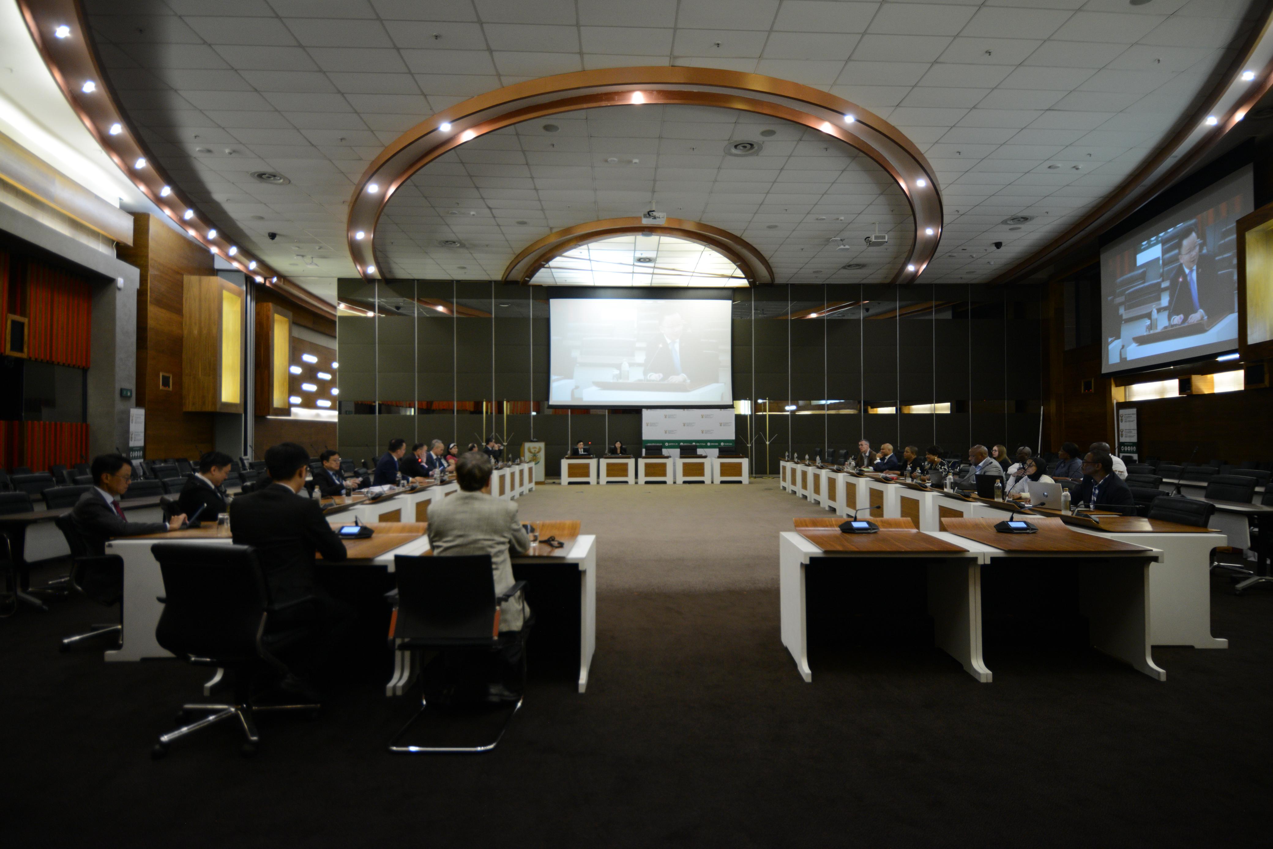 Meeting with Ministry of Justice of South Africa in Pretolia, Chinese Embassy in South Africa, South African Chamber of Commerce and Industry (SACCI) in Johannesburg, South Africa- 24 October 2024