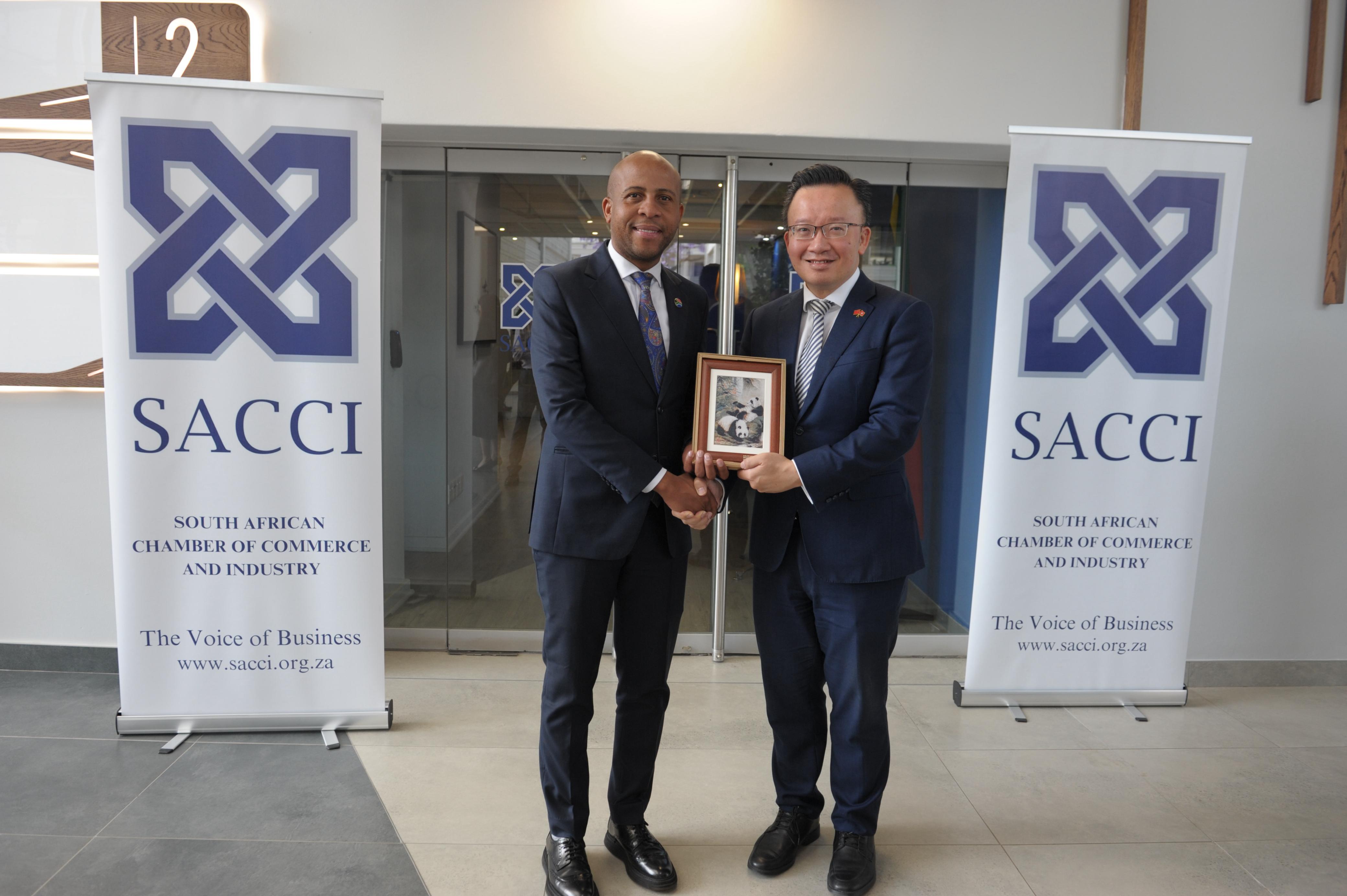 Meeting with Ministry of Justice of South Africa in Pretolia, Chinese Embassy in South Africa, South African Chamber of Commerce and Industry (SACCI) in Johannesburg, South Africa- 24 October 2024